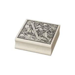 Tampons Encreurs Alphabet de la lettre de décès V