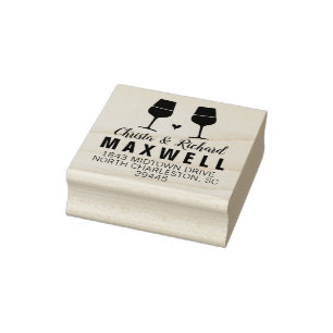 Tampons Encreurs Amateurs De Vins Vins Vins Couples Adresse Timbre