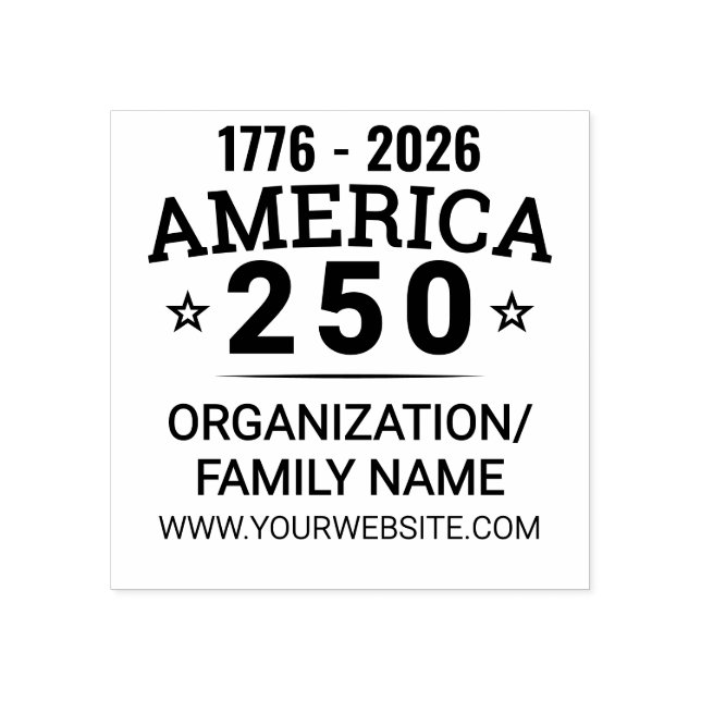 Tampons Encreurs America 250 Custom Family Organisation Entreprise (Impression)