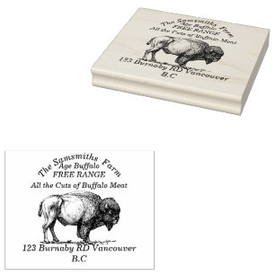 Tampons Encreurs American Buffalo Bison Family Farm lg