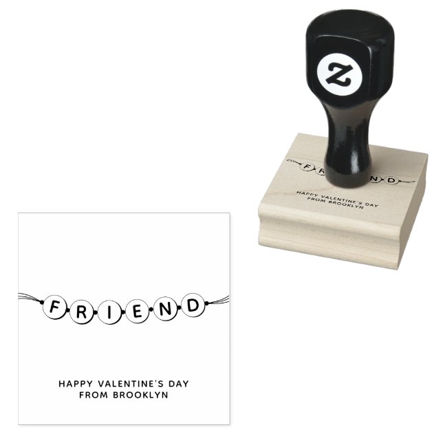 Tampons Encreurs Ami mignon bracelet d'amitié Saint Valentin (Tamponné)