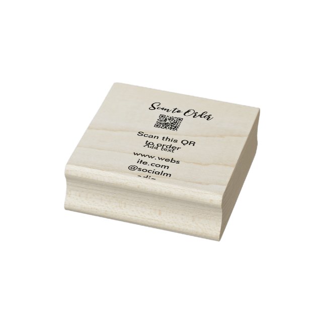 Tampons Encreurs Analyser pour commander analyser le code QR ajoute (Tampon)