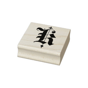 Tampons Encreurs Ancien monogramme anglais Vintage lettre initiale 