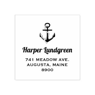 Tampons Encreurs Ancre classique Cachet en caoutchouc personnalisé 