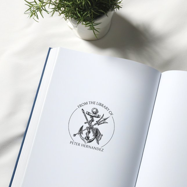 Tampons Encreurs Ancre vintage De La Bibliothèque Du Livre Nautique (Créateur téléchargé)