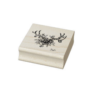 Tampons Encreurs Andouillers avec le timbre de fleurs