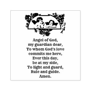 Tampons Encreurs Ange de Dieu Prière religieuse catholique