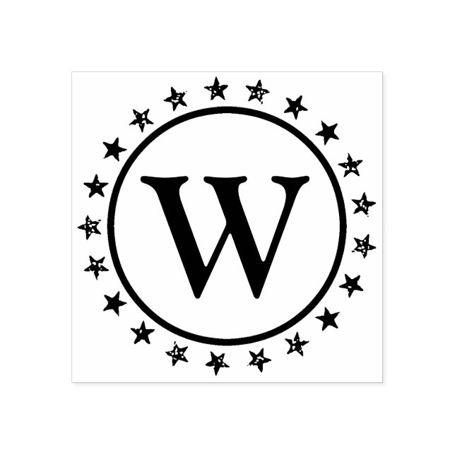 Tampons Encreurs Anneau des étoiles Monogramme (Impression)