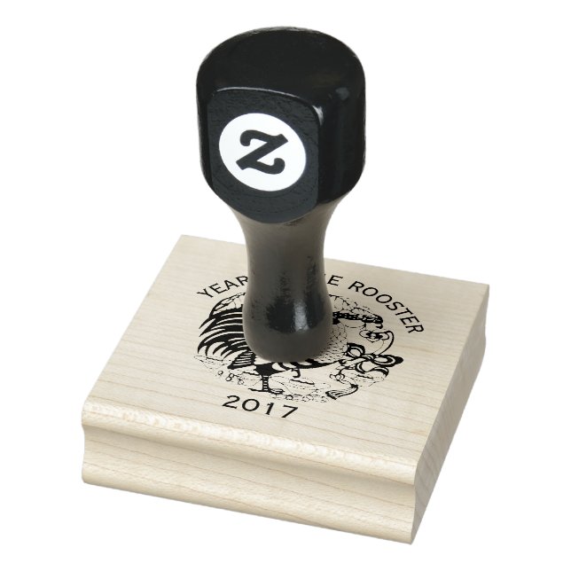 Tampons Encreurs Année 2017 du coq de carton chinois (Tampon)