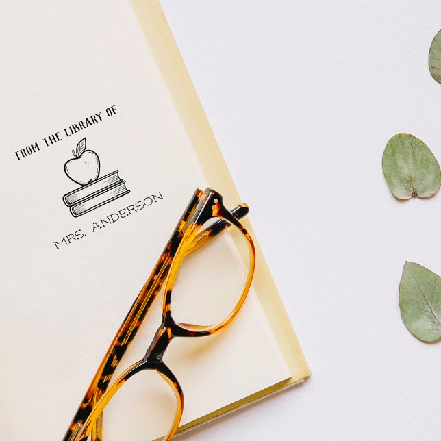 Tampons Encreurs Apple Rustique ÉlégantDe La Bibliothèque De (Créateur téléchargé)