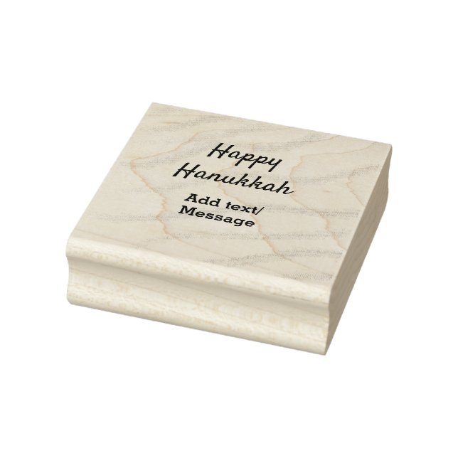 Tampons Encreurs Aqua orange happy Hanoukka ajouter un nom message  (Tampon)