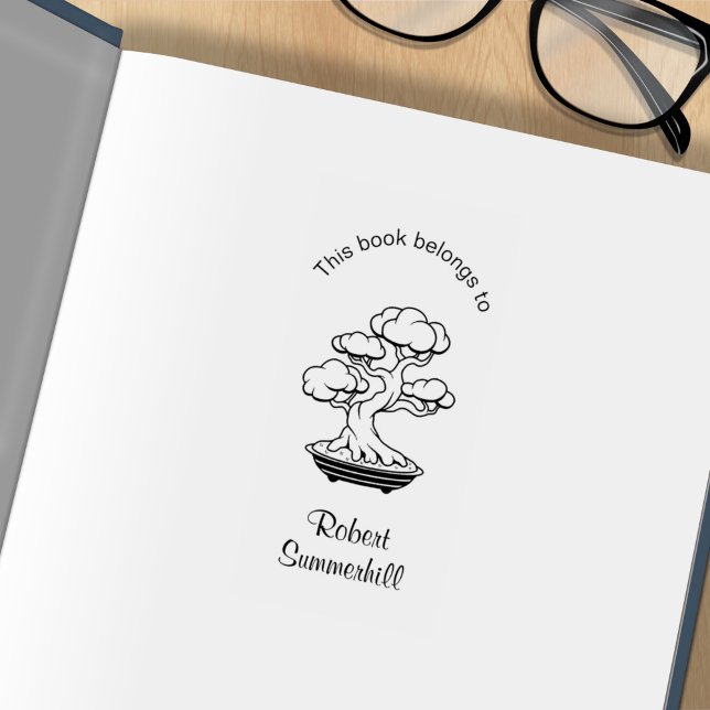 Tampons Encreurs Arbre Bonsai japonais dans une plaque de plateau (Créateur téléchargé)