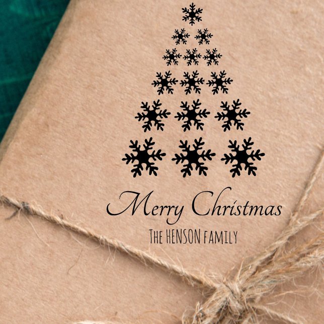Tampons Encreurs Arbre de Noël flocon de neige Script Fêtes personn (Créateur téléchargé)