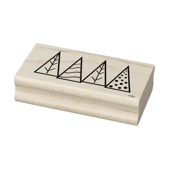 Tampons Encreurs Arbres d'hiver Timbre d'art en bois (Tampon)