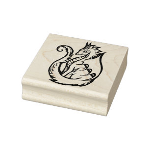 Tampons Encreurs Art du dragon rose design de dragons mignons art d