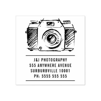 Tampons Encreurs Artiste SLR Caméra de film photographe Timbre en c