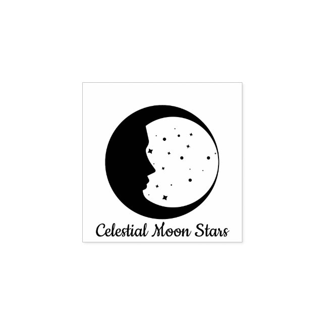 Tampons Encreurs Astrologie Lune Étoiles Célestes (Impression)