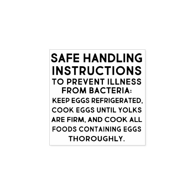 Tampons Encreurs AVERTISSEMENT OBLIGATOIRE Oeuf Carton Timbre TEXTE (Impression)