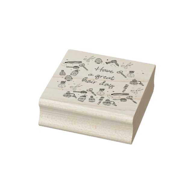 Tampons Encreurs Avoir une grande journée de cheveux - Coiffeur Sty (Tampon)