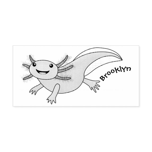 Tampons Encreurs axolotl rose pâle (Impression)