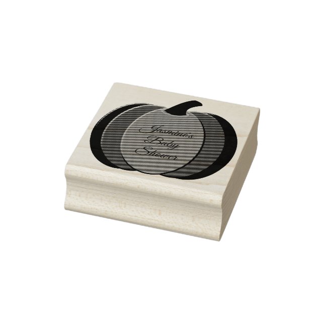 Tampons Encreurs Baby shower Citrouille neutre genre mignon Orange (Tampon)