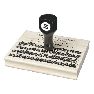 Tampons Encreurs Bach Antique Music Nom personnalisé Adresse