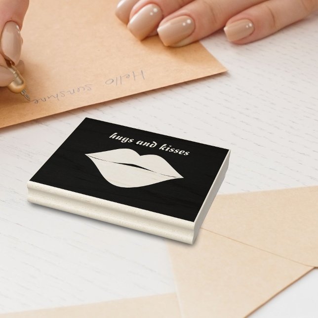 Tampons Encreurs Baiser les lèvres romantiques embrasser et embrass (Créateur téléchargé)