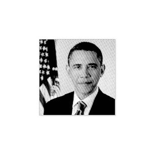 Tampons Encreurs Barack Obama Président américain Portrait de la Ma