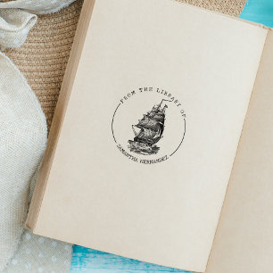 Tampons Encreurs Bateau vintage de la bibliothèque de, Livre