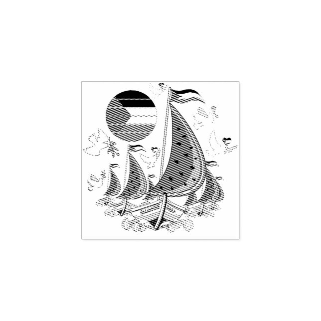 Tampons Encreurs Bateaux de la Flottille de la Liberté Mondiale à G (Impression)