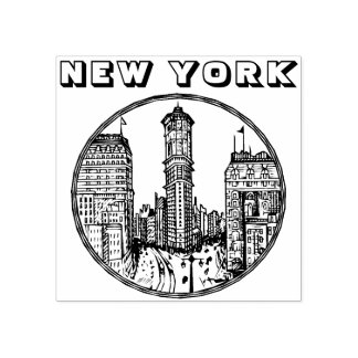 Tampons Encreurs Bâtiment du triangle Sibley de New York City en ca