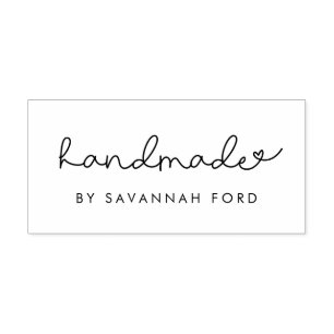 Tampons Encreurs Beau script simple fait main