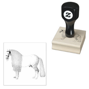 Tampons Encreurs Beau Stallion Cheval Long Mane Timbre en caoutch