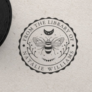 Tampons Encreurs Bee Moon Floral de la Bibliothèque de