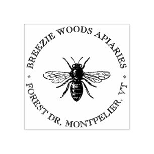 Tampons Encreurs Beekeeper Vintage Bee Logo Honey Apiary Products