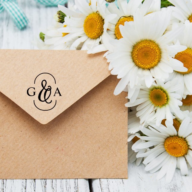 Tampons Encreurs Belle Ampersand 2 Monogramme initial (Créateur téléchargé)