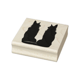 Tampons Encreurs Berger allemand double silhouette