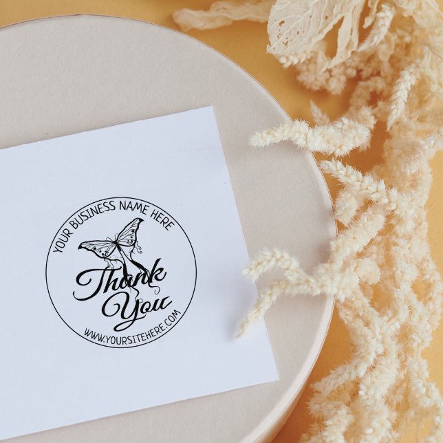 Tampons Encreurs Beurre mignon Merci artisanal pour petites entrepr (Créateur téléchargé)