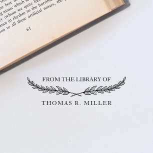 Tampons Encreurs Bibliothèque de noms botaniques classiques élégant