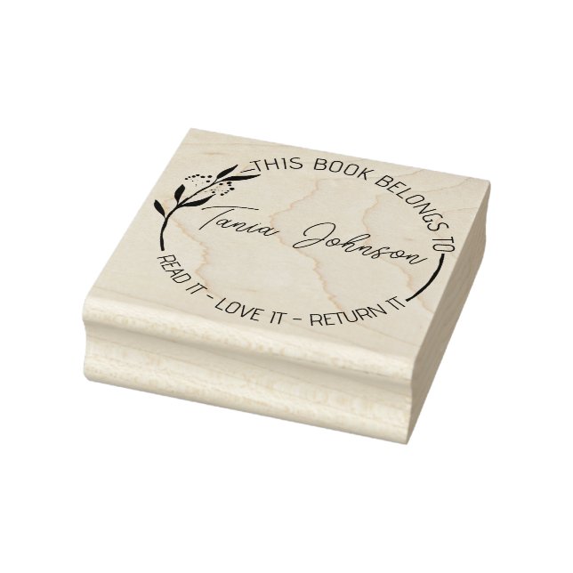 Tampons Encreurs Bibliothèque livre bibliothèque bibliothèque plaqu (Tampon)