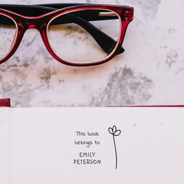 Tampons Encreurs Bibliothèque manuscrite moderne Livre de Nom perso (Créateur téléchargé)