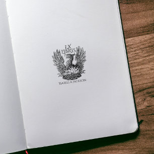 Tampons Encreurs Bibliothèque Phoenix Ex Libris vintage Livre