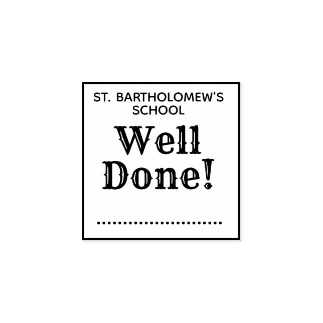 Tampons Encreurs Bien Fait Professeur Marquer Les Ménages (Impression)