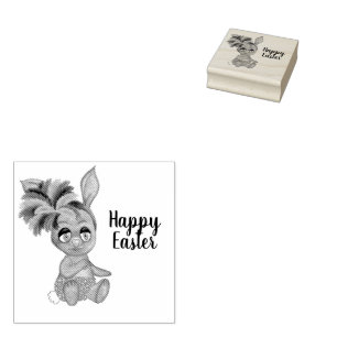 Tampons Encreurs Bikini Baby Bunny Pâques Custom Joyeux Pâques