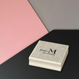 Tampons Encreurs Blush Pink glitter Monogram hair and makeup