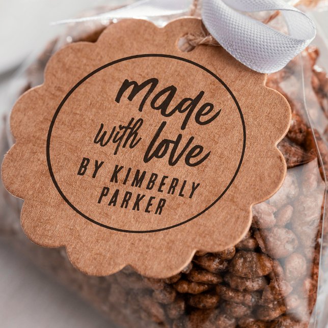 Tampons Encreurs Boho Round Fabriqué Avec Amour Fait À La Main Par  (Créateur téléchargé)