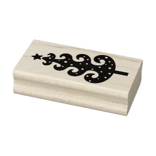 Tampons Encreurs Bois de Noël Silencieux