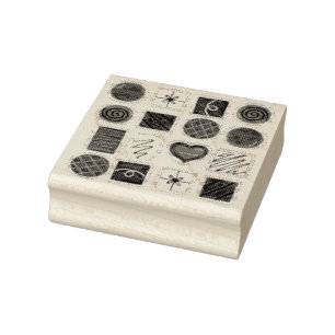Tampons Encreurs Boîte de chocolats Saint Valentin Chocolatier