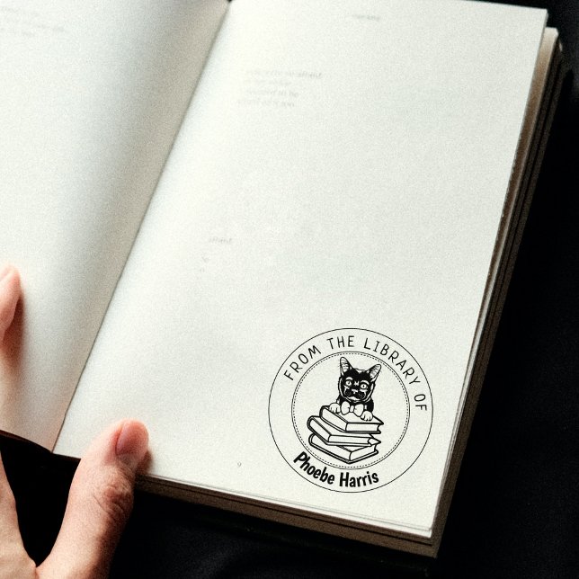 Tampons Encreurs Bombay Cat, Livre De La Bibliothèque De (Créateur téléchargé)