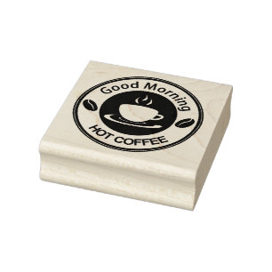 Tampons Encreurs Bonjour Café Chaud